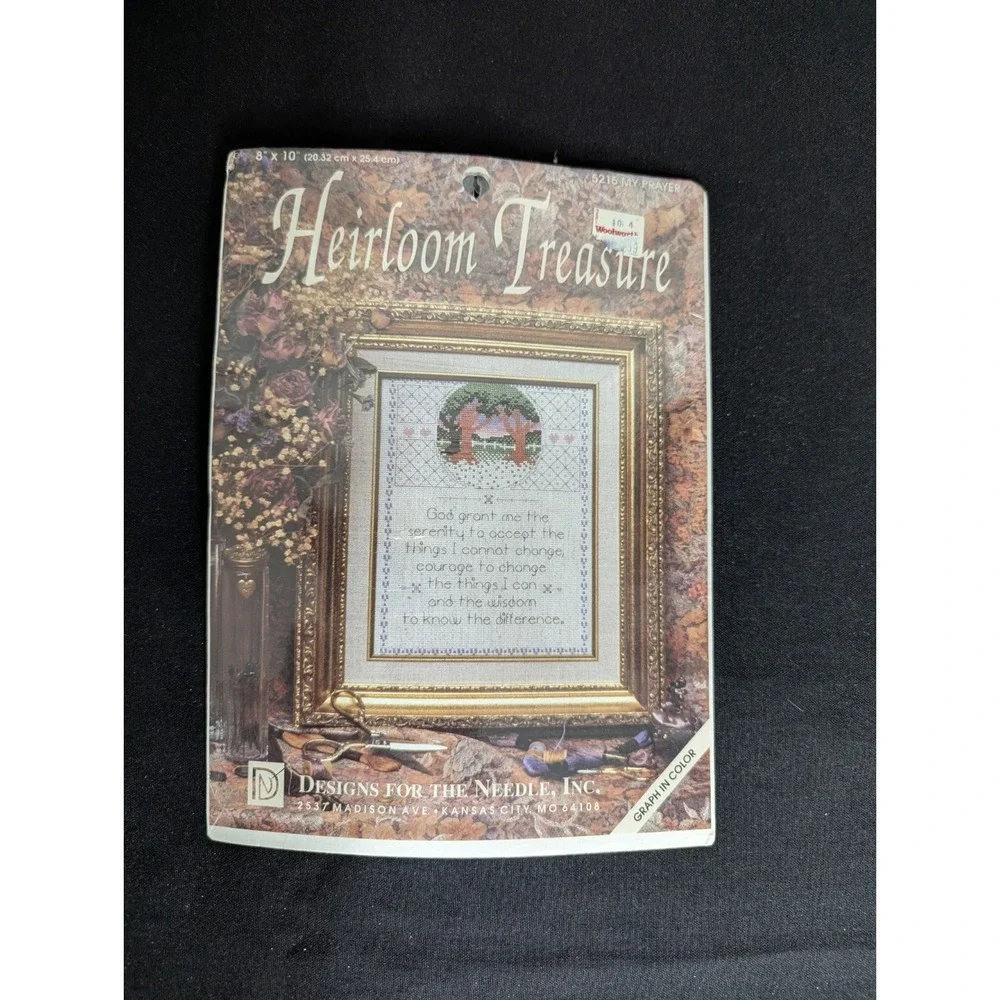 Vintage‎ Needlepoint tapestry stitching kit MY PRAYER Heirloom Treasure Thompson